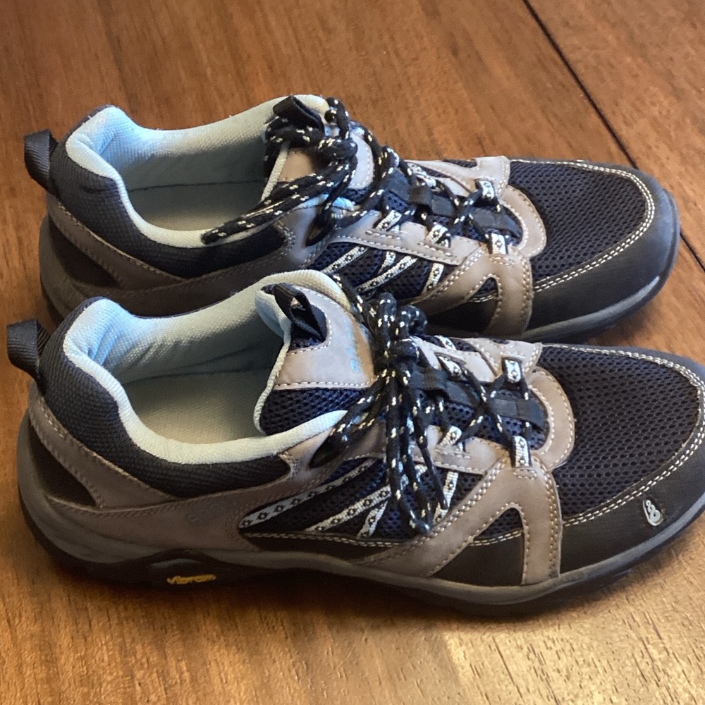Ahnu Navy and Gray Athletic Shoes - Picture 6 of 9